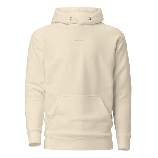 Signature Hoodie - White Embroidered