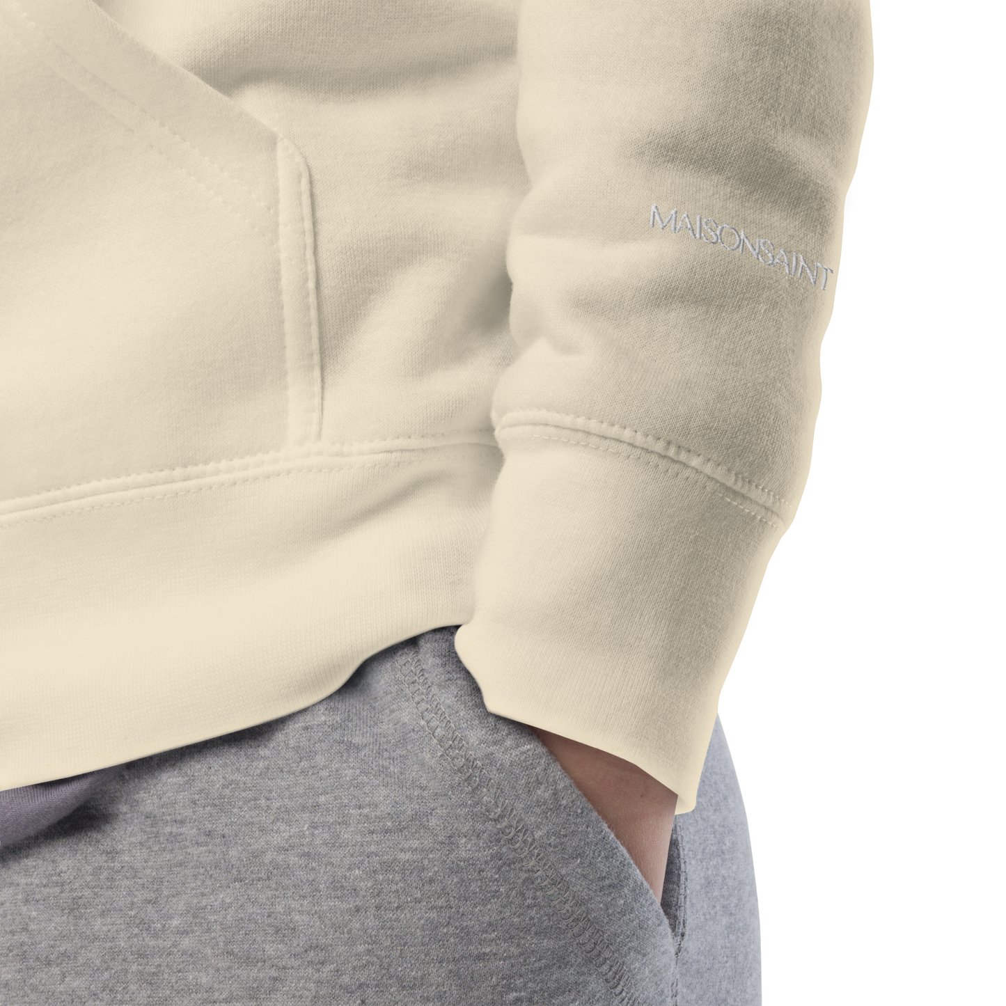 Signature Hoodie - White Embroidered