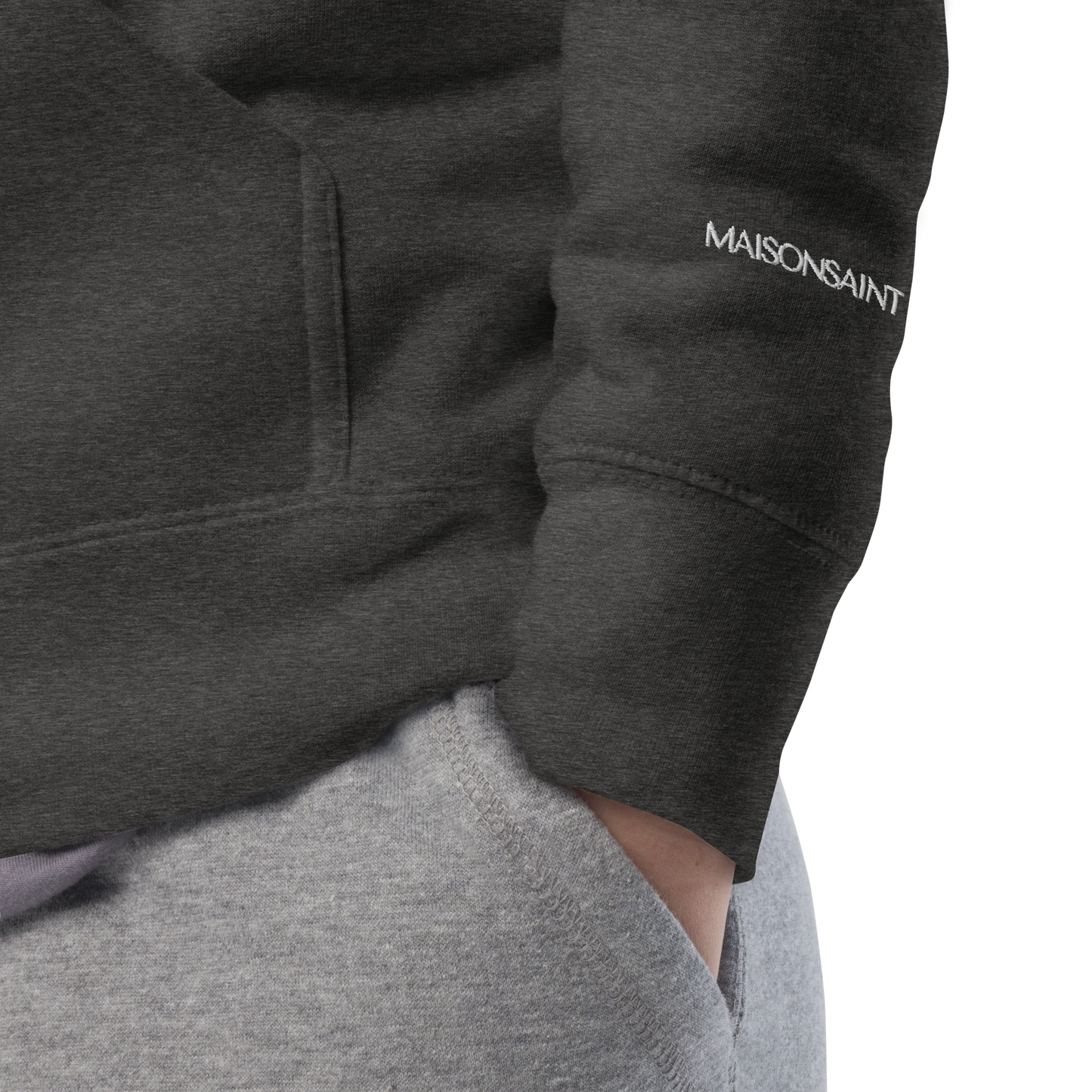 Signature Hoodie - White Embroidered