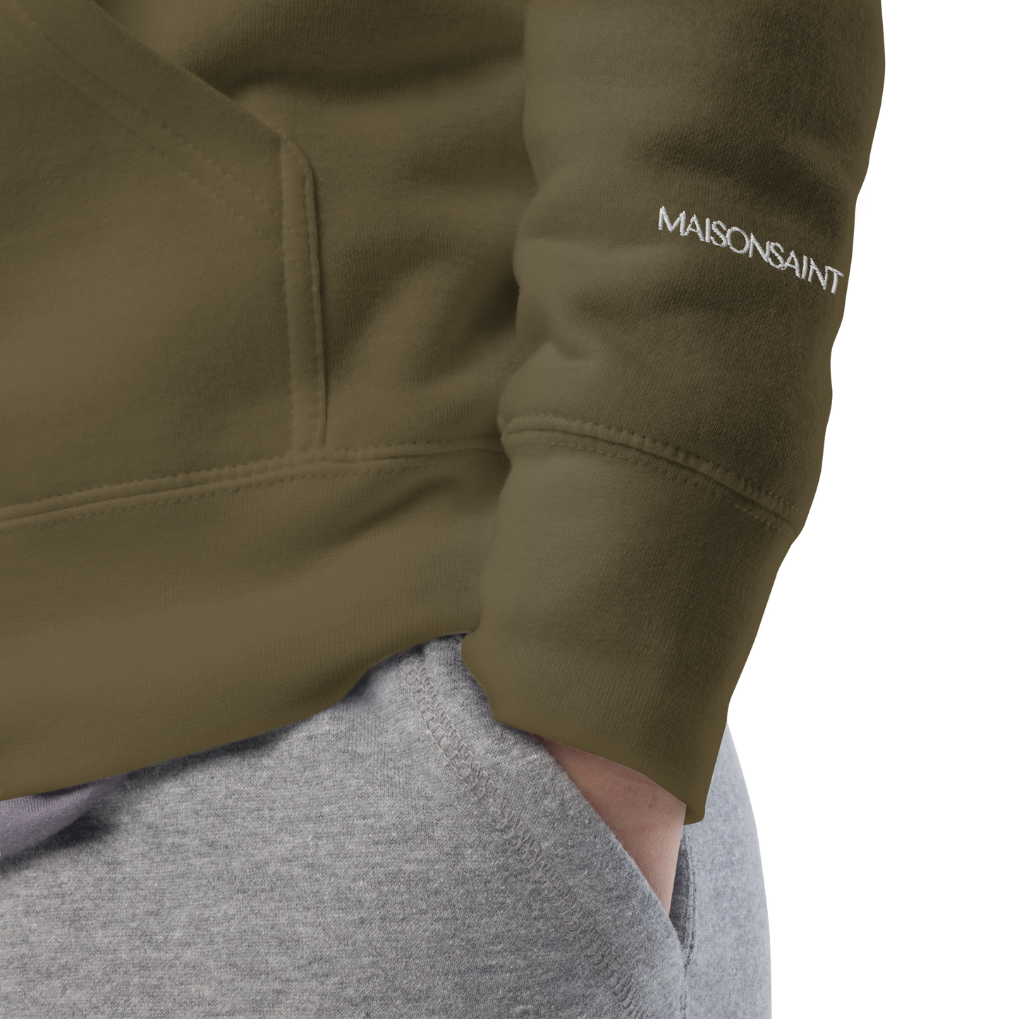 Signature Hoodie - White Embroidered