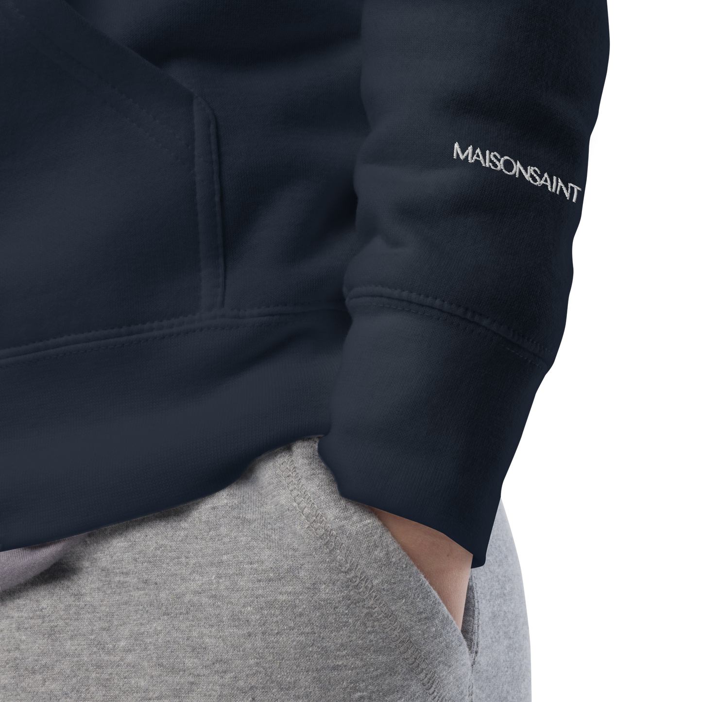 Signature Hoodie - White Embroidered